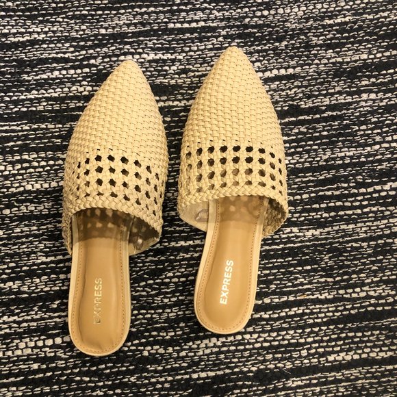 Express Shoes - Express Woven Boho Mules